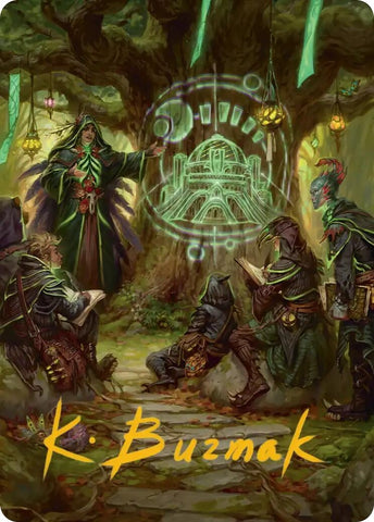 Image for Sylvan Library Art Card (Gold-Stamped Signature) (42) [Secrets of Strixhaven] - Magic: The Gathering