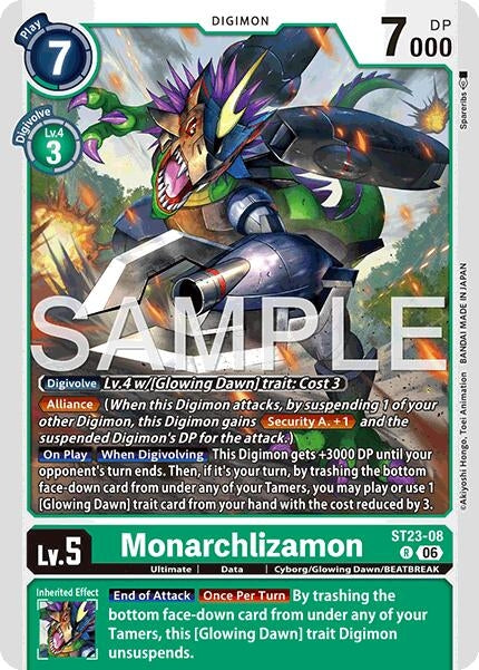 Image for Monarchlizamon (ST23-08 R) [Starter Deck 23: Beatbreak] - Digimon Card Game