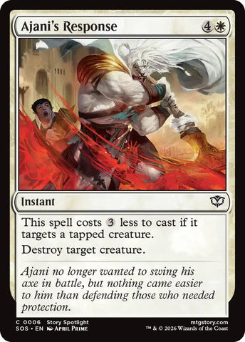 Image for Ajani's Response (6) [Secrets of Strixhaven] - Magic: The Gathering