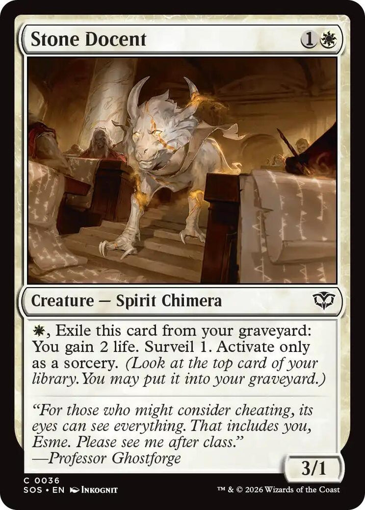 Image for Stone Docent (36) [Secrets of Strixhaven] - Magic: The Gathering