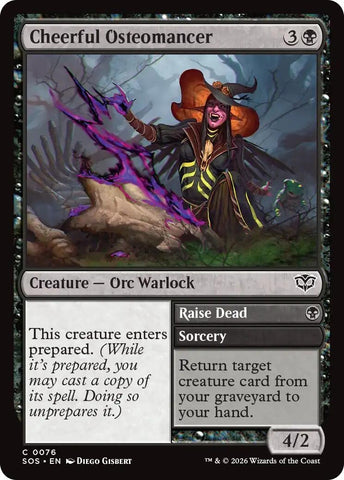 Image for Cheerful Osteomancer (76) [Secrets of Strixhaven] - Magic: The Gathering