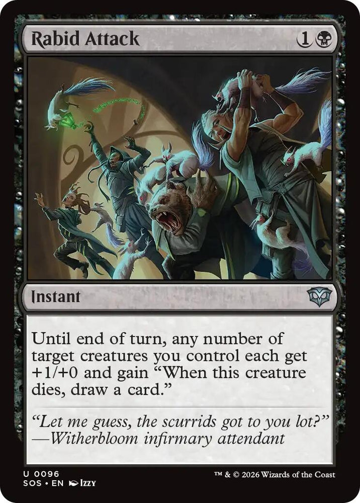 Image for Rabid Attack (96) [Secrets of Strixhaven] - Magic: The Gathering