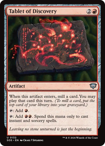 Image for Tablet of Discovery (132) [Secrets of Strixhaven] - Magic: The Gathering