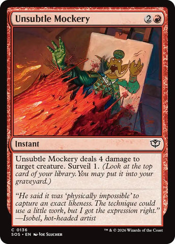 Image for Unsubtle Mockery (136) [Secrets of Strixhaven] - Magic: The Gathering