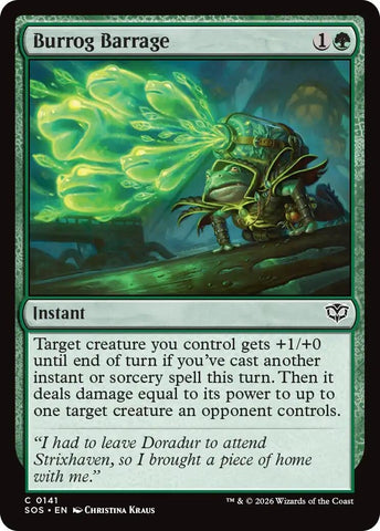 Image for Burrog Barrage (141) [Secrets of Strixhaven] - Magic: The Gathering