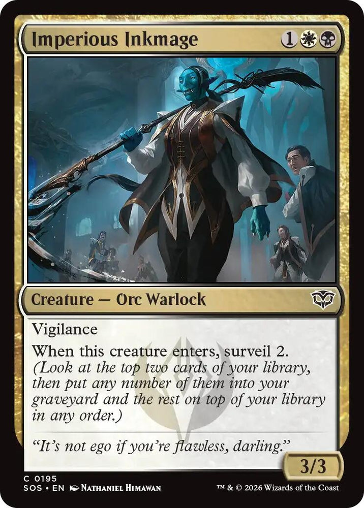 Image for Imperious Inkmage (195) [Secrets of Strixhaven] - Magic: The Gathering
