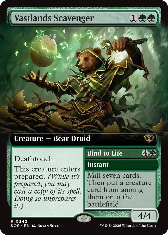 Image for Vastlands Scavenger (Extended Art) (342) [Secrets of Strixhaven] - Magic: The Gathering