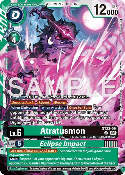 Image for Atratusmon // Eclipse Impact (ST23-09 SR) [Starter Deck 23: Beatbreak] - Digimon Card Game