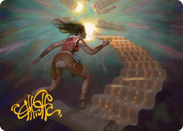 Pursue the Past Art Card (Gold-Stamped Signature) (22) [Secrets of Strixhaven]