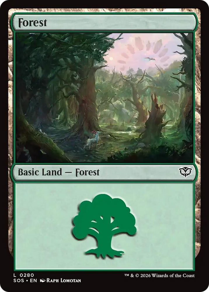 Image for Forest (0280) (280) [Secrets of Strixhaven] - Magic: The Gathering