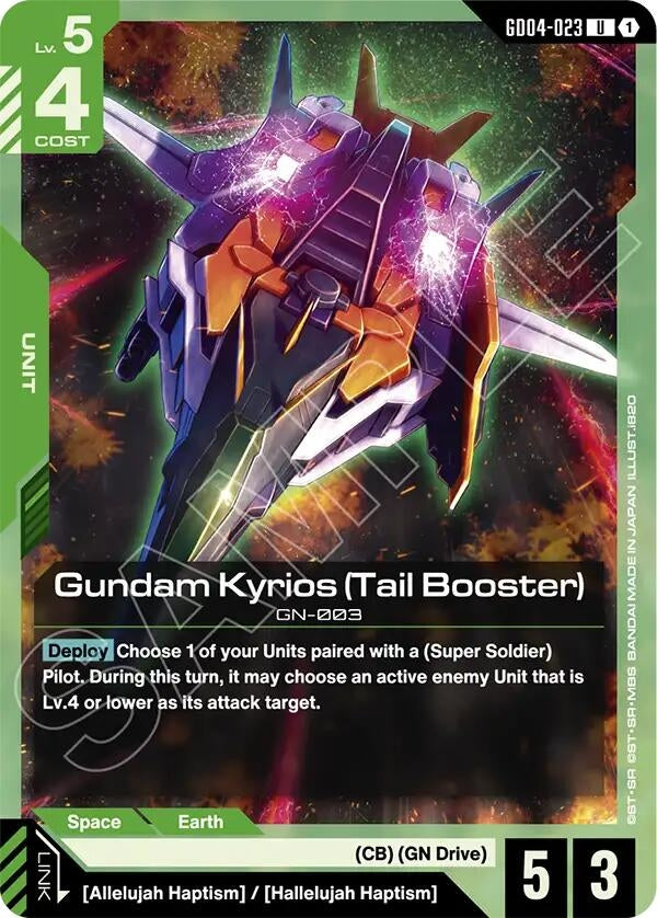 Image for Gundam Kyrios (Tail Booster) (GD04-023) [Phantom Aria] - Gundam Card Game