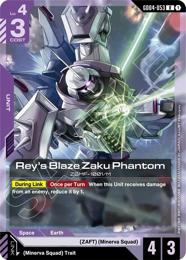 Image for Rey's Blaze Zaku Phantom (GD04-053) [Phantom Aria] - Gundam Card Game