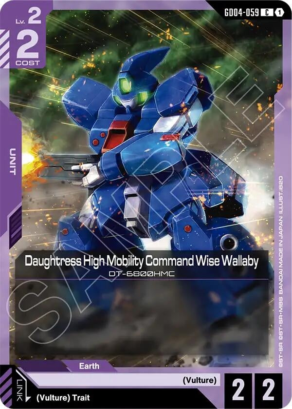 Image for Daughtress High Mobility Command Wise Wallaby (GD04-059) [Phantom Aria] - Gundam Card Game