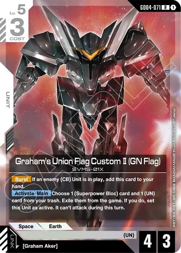 Image for Graham's Union Flag Custom II (GN Flag) (GD04-071) [Phantom Aria] - Gundam Card Game