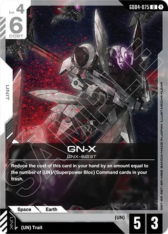 Image for GN-X (GD04-075) [Phantom Aria] - Gundam Card Game