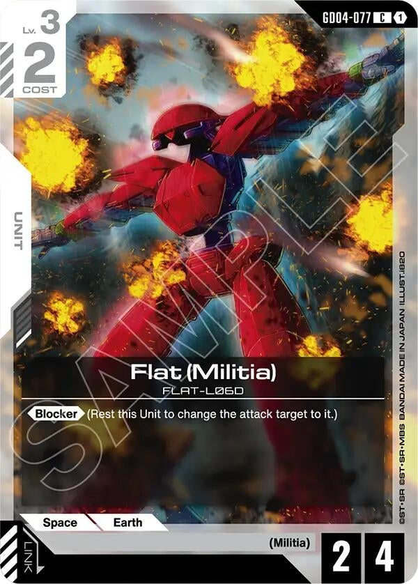 Image for Flat (Militia) (GD04-077) [Phantom Aria] - Gundam Card Game