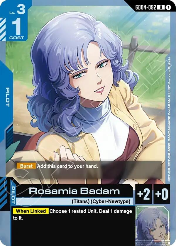 Image for Rosamia Badam (GD04-082) [Phantom Aria] - Gundam Card Game