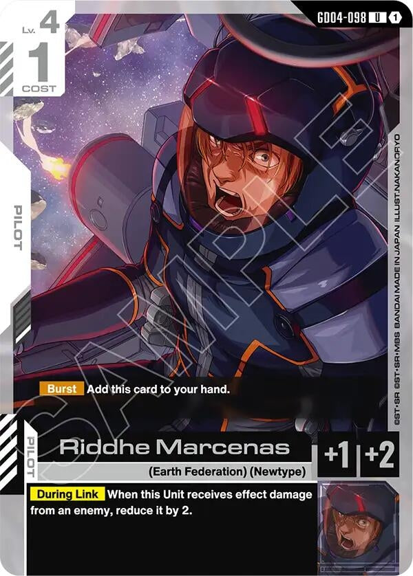 Image for Riddhe Marcenas (GD04-098) [Phantom Aria] - Gundam Card Game