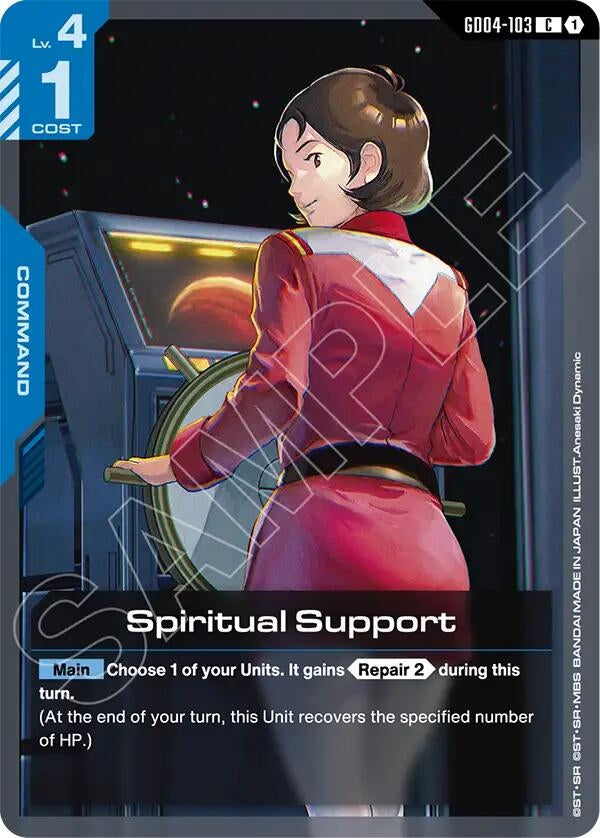 Image for Spiritual Support (GD04-103) [Phantom Aria] - Gundam Card Game