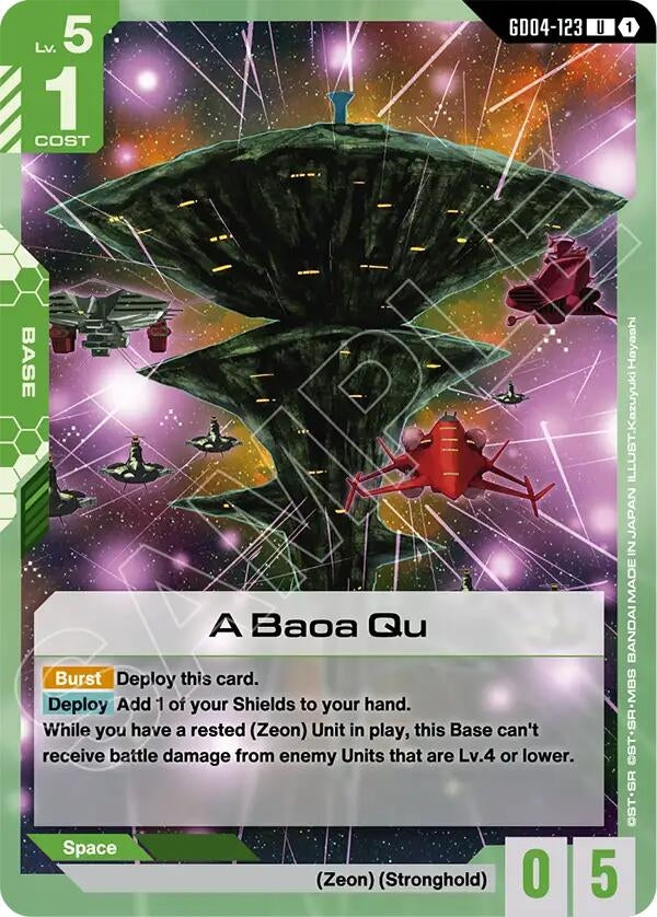 Image for A Baoa Qu (GD04-123) [Phantom Aria] - Gundam Card Game