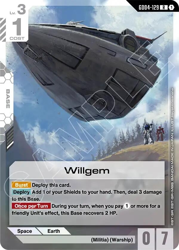Image for Willgem (GD04-129) [Phantom Aria] - Gundam Card Game