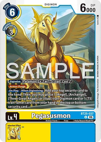 Image for Pegasusmon (BT25-037 U) [Dual Revolution] - Digimon Card Game