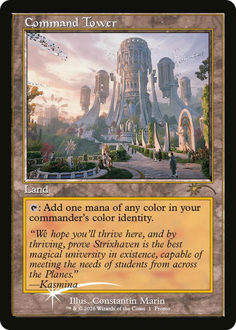 Image for Command Tower (Strixhaven: Omens of Chaos) (2026-01) [Media Promos] - Magic: The Gathering