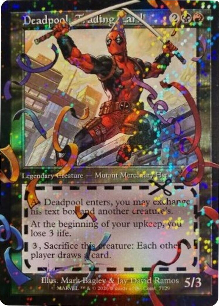 Image for Deadpool, Trading Card (7129) (Pool Party Foil) (7129) [Secret Lair Drop Series] - Magic: The Gathering