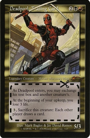 Image for Deadpool, Trading Card (7127) (7127) [Secret Lair Drop Series] - Magic: The Gathering
