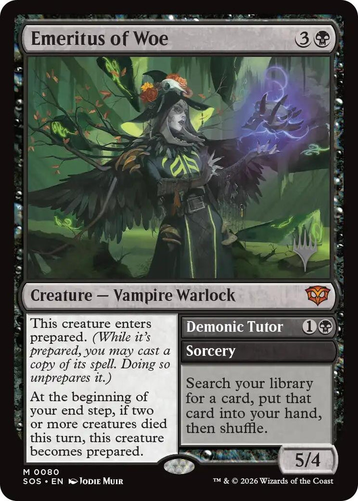 Image for Emeritus of Woe (80) [Secrets of Strixhaven] - Magic: The Gathering