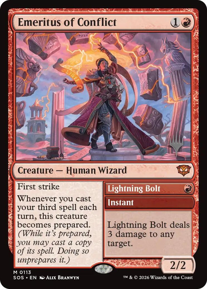 Image for Emeritus of Conflict (113) [Secrets of Strixhaven] - Magic: The Gathering