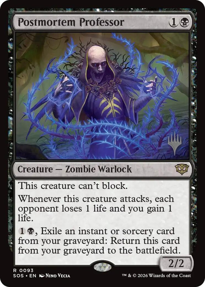 Image for Postmortem Professor (93) [Secrets of Strixhaven] - Magic: The Gathering