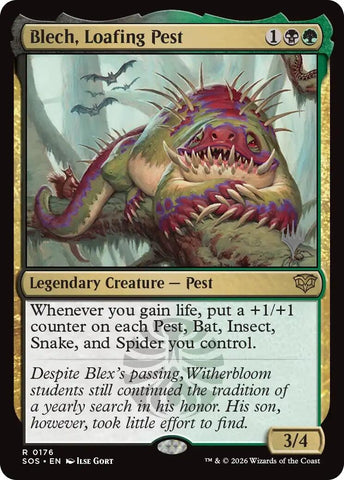Image for Blech, Loafing Pest (176) [Secrets of Strixhaven] - Magic: The Gathering