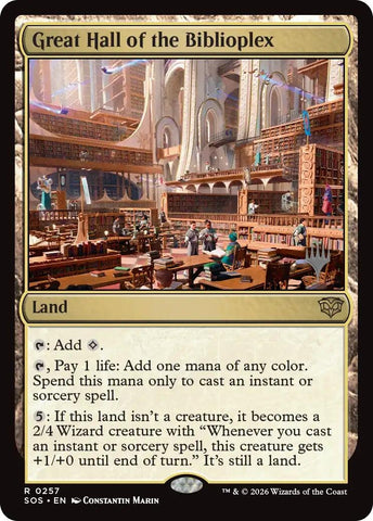 Image for Great Hall of the Biblioplex (257) [Secrets of Strixhaven] - Magic: The Gathering