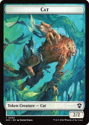 Image for Cat // Inkling (0022) Double-Sided Token (2 // 22) [Secrets of Strixhaven] - Magic: The Gathering