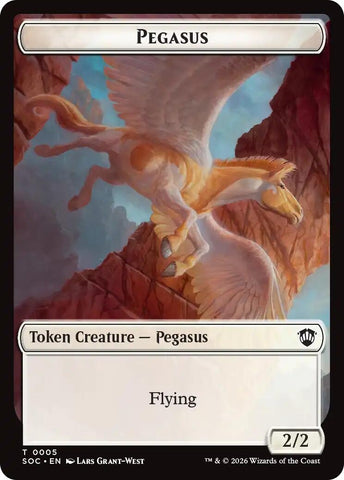 Image for Pegasus // Inkling (0022) Double-Sided Token (5 // 22) [Secrets of Strixhaven] - Magic: The Gathering