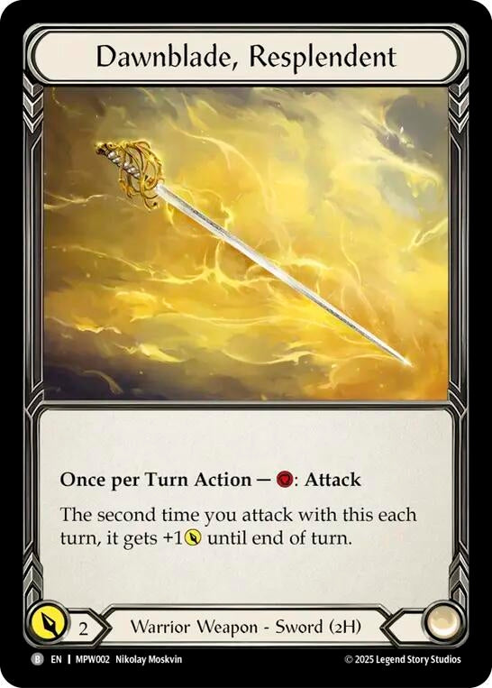 Image for Dawnblade, Resplendent (MPW002) [Mastery Pack Warrior] (MPW) - Flesh and Blood TCG