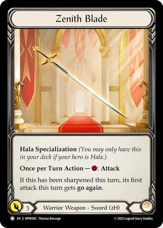 Image for Zenith Blade (MPW005) [Mastery Pack Warrior] (MPW) - Flesh and Blood TCG