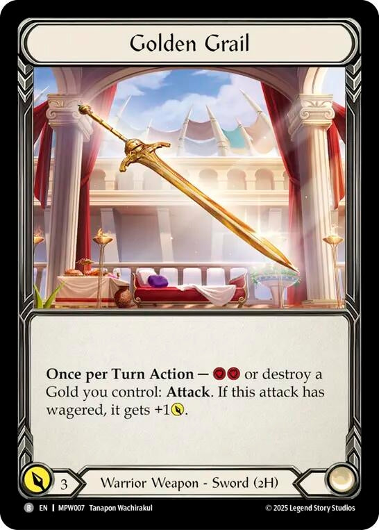 Image for Golden Grail (MPW007) [Mastery Pack Warrior] (MPW) - Flesh and Blood TCG