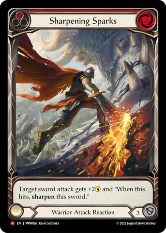 Image for Sharpening Sparks (Extended Art) (MPW026) [Mastery Pack Warrior] (MPW) - Flesh and Blood TCG