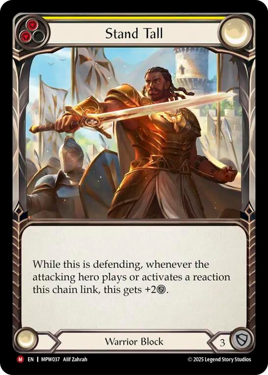 Image for Stand Tall (MPW037) [Mastery Pack Warrior] (MPW) - Flesh and Blood TCG
