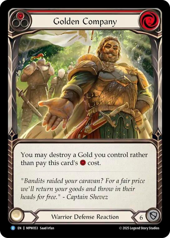 Image for Golden Company (Red) (MPW053) [Mastery Pack Warrior] (MPW) - Flesh and Blood TCG