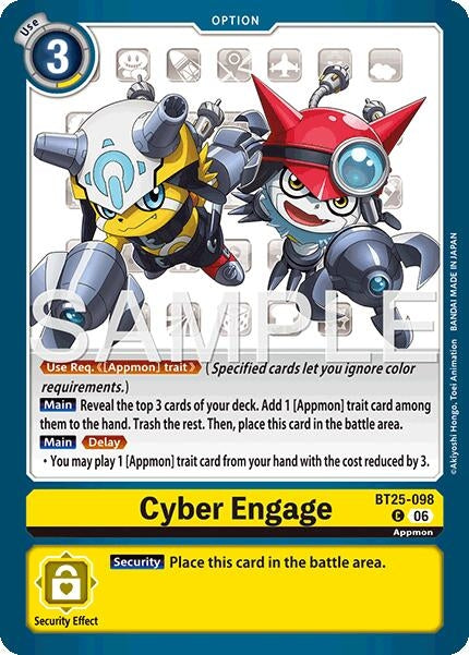Image for Cyber Engage (BT25-098 C) [Dual Revolution] - Digimon Card Game