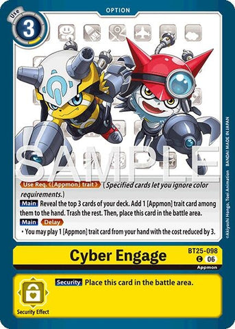 Image for Cyber Engage (BT25-098 C) [Dual Revolution] - Digimon Card Game