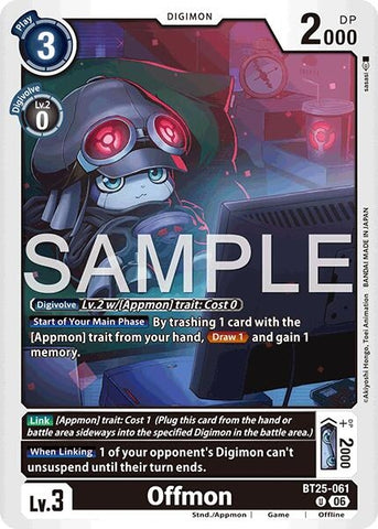 Image for Offmon (BT25-061 U) [Dual Revolution] - Digimon Card Game