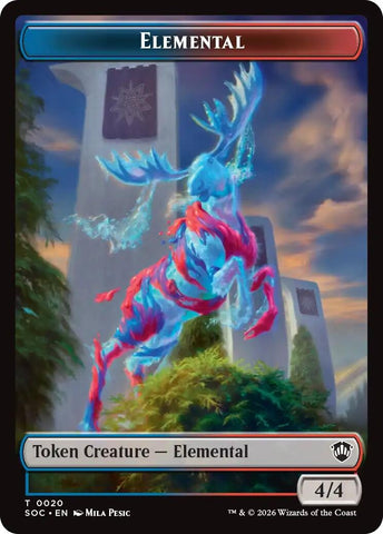 Image for Elemental (0020) // Food Double-Sided Token (20 // 27) [Secrets of Strixhaven] - Magic: The Gathering