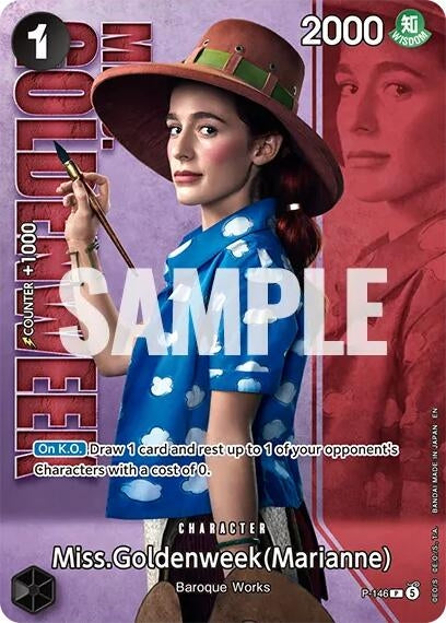 Image for Miss.Goldenweek (Marianne) - P-146 (Premium Card Collection -Live Action Edition Vol.2 Baroque Works-) (P-146) [One Piece Promotion Cards] (OP-PR) - One Piece Card Game
