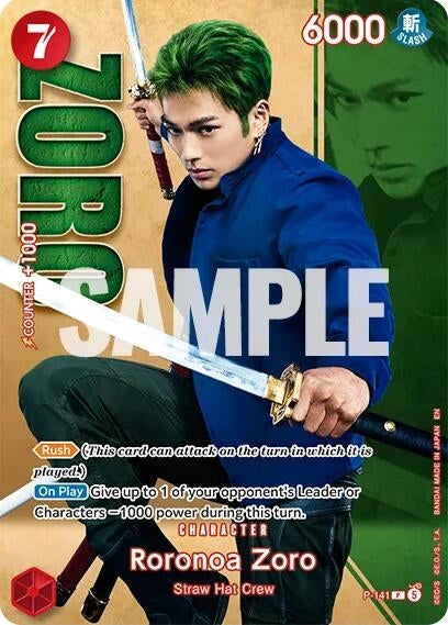 Image for Roronoa Zoro - P-141 (Premium Card Collection -Live Action Edition Vol.2 Straw Hat Crew-) (P-141) [One Piece Promotion Cards] (OP-PR) - One Piece Card Game