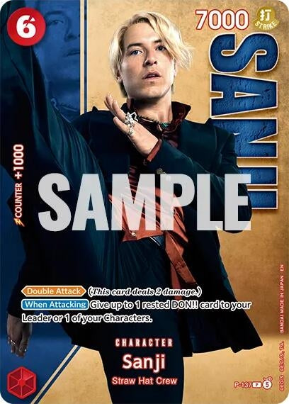Image for Sanji - P-137 (Premium Card Collection -Live Action Edition Vol.2 Straw Hat Crew-) (P-137) [One Piece Promotion Cards] (OP-PR) - One Piece Card Game