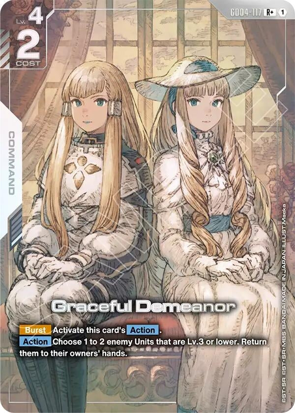 Image for Graceful Demeanor (R+) (GD04-117) [Phantom Aria] - Gundam Card Game